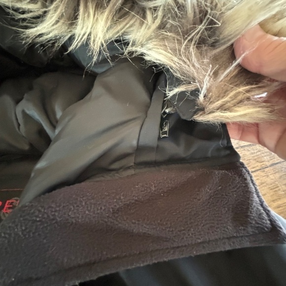 Ecko Red down & feather filled black parka size small EUC - Picture 12 of 15